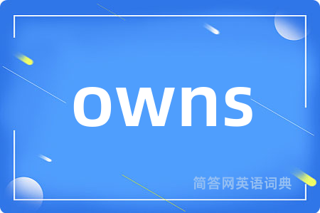 owns是什么意思,owns的中文翻译 owns