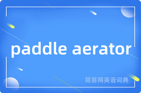 paddle aerator
