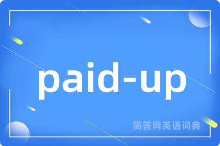 paid-up