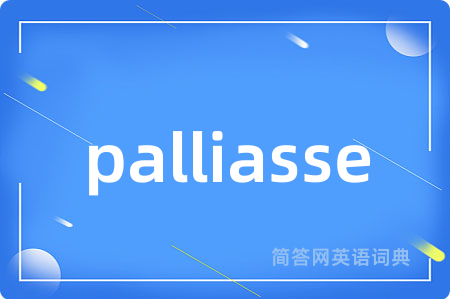 palliasse是什么意思,palliasse的中文翻译 palliasse