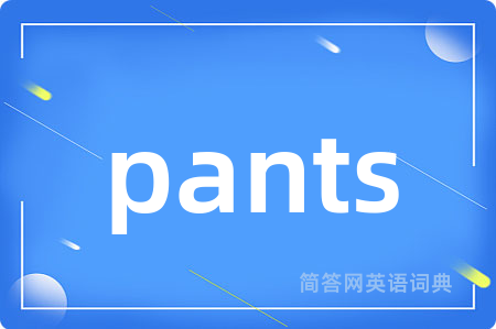pants是什么意思,pants的中文翻译 pants