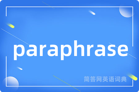 paraphrase