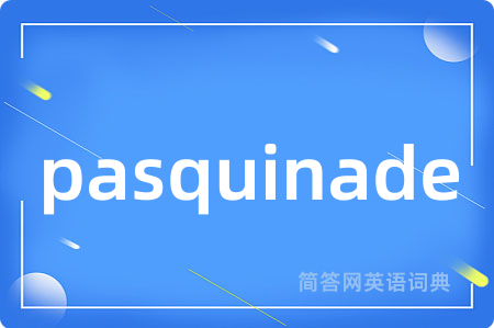 pasquinade