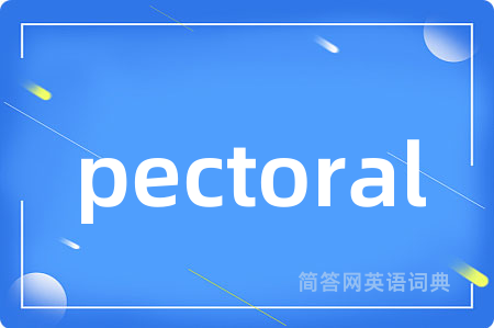 pectoral是什么意思,pectoral的中文翻译 pectoral