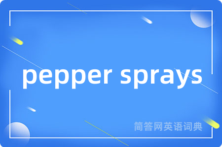 pepper sprays