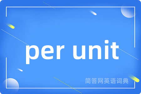 per unit