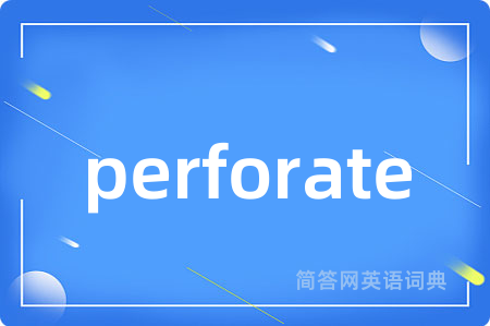 perforate