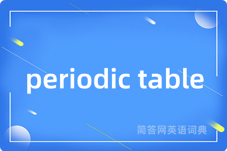 periodic table