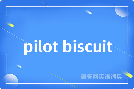 pilot biscuit是什么意思,pilot biscuit的中文翻译 pilot biscuit