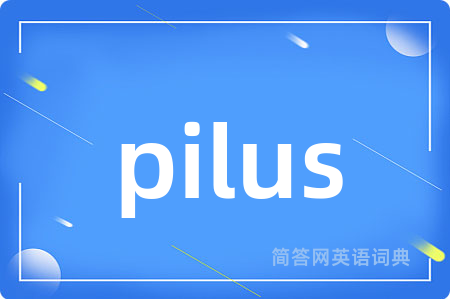 pilus是什么意思,pilus的中文翻译 pilus
