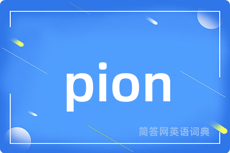 pion是什么意思,pion的中文翻译 pion