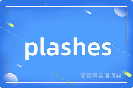 plashes是什么意思,plashes的中文翻译 plashes