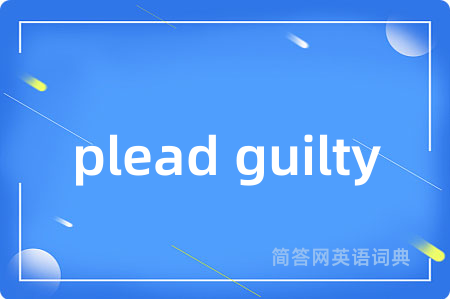 plead guilty