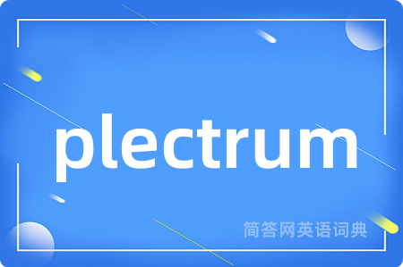 plectrum是什么意思,plectrum的中文翻译 plectrum