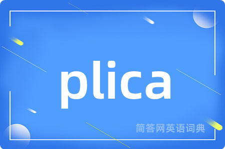 plica是什么意思,plica的中文翻译 plica