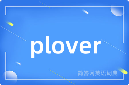plover是什么意思,plover的中文翻译 plover