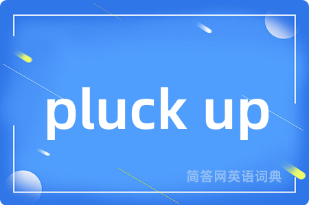 pluck up