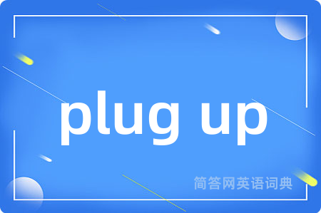plug up是什么意思,plug up的中文翻译 plug up