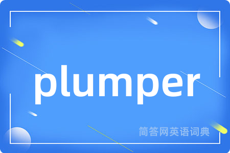 plumper是什么意思,plumper的中文翻译 plumper