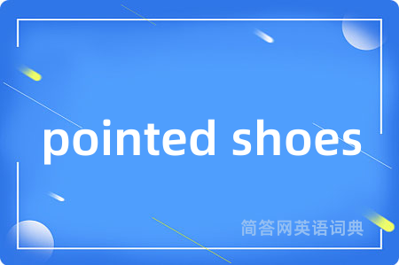 pointed shoes是什么意思,pointed shoes的中文翻译 pointed shoes