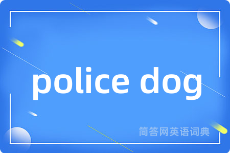 police dog是什么意思,police dog的中文翻译 police dog