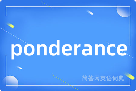 ponderance