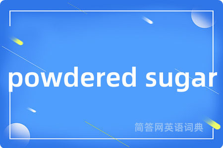 powdered sugar