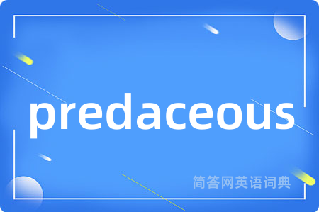 predaceous