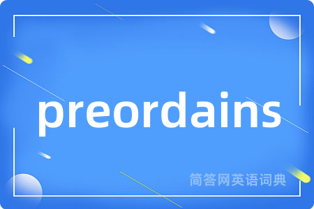 preordains