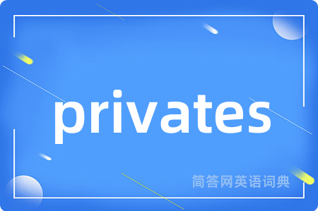 privates是什么意思,privates的中文翻译 privates