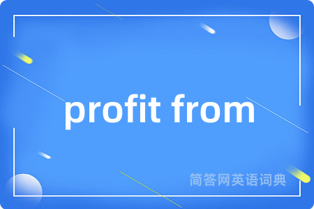 profit from