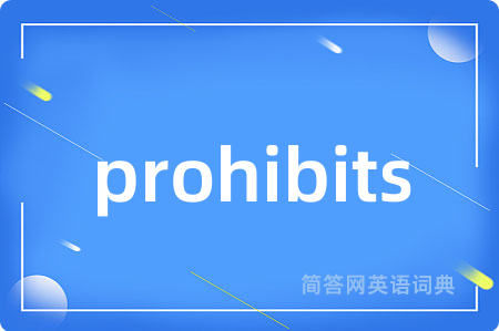 prohibits