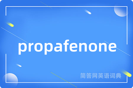 propafenone
