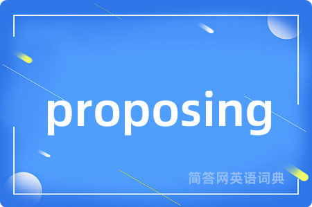 proposing