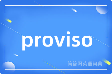 proviso