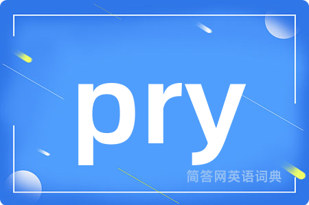 pry是什么意思,pry的中文翻译 pry