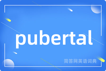 pubertal是什么意思,pubertal的中文翻译 pubertal