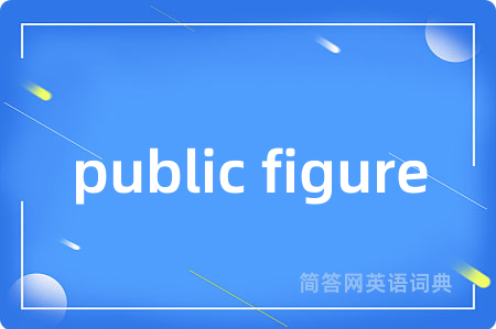 public figure是什么意思,public figure的中文翻译 public figure