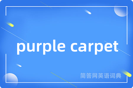 purple carpet