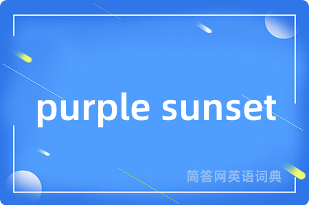 purple sunset