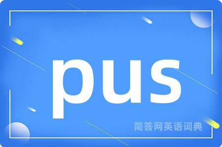 pus是什么意思,pus的中文翻译 pus