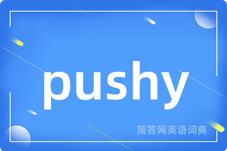 pushy是什么意思,pushy的中文翻译 pushy