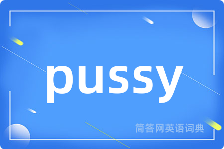 pussy是什么意思,pussy的中文翻译 pussy
