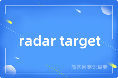 radar target