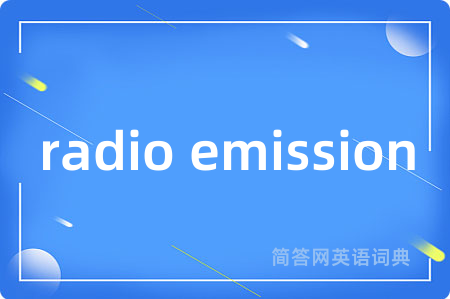 radio emission