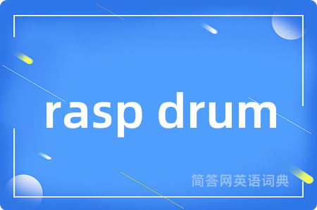 rasp drum