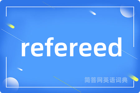 refereed