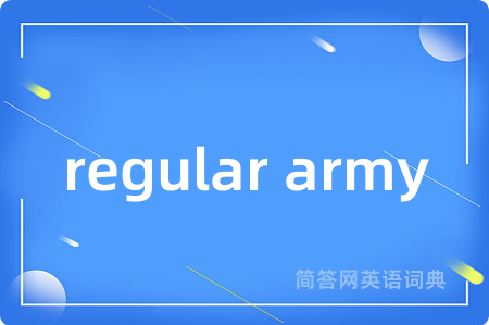 regular army