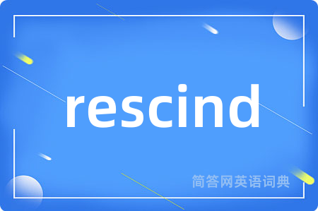 rescind