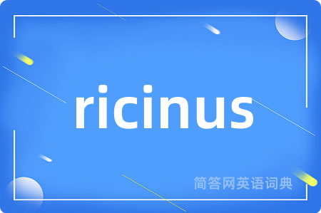 ricinus是什么意思,ricinus的中文翻译 ricinus